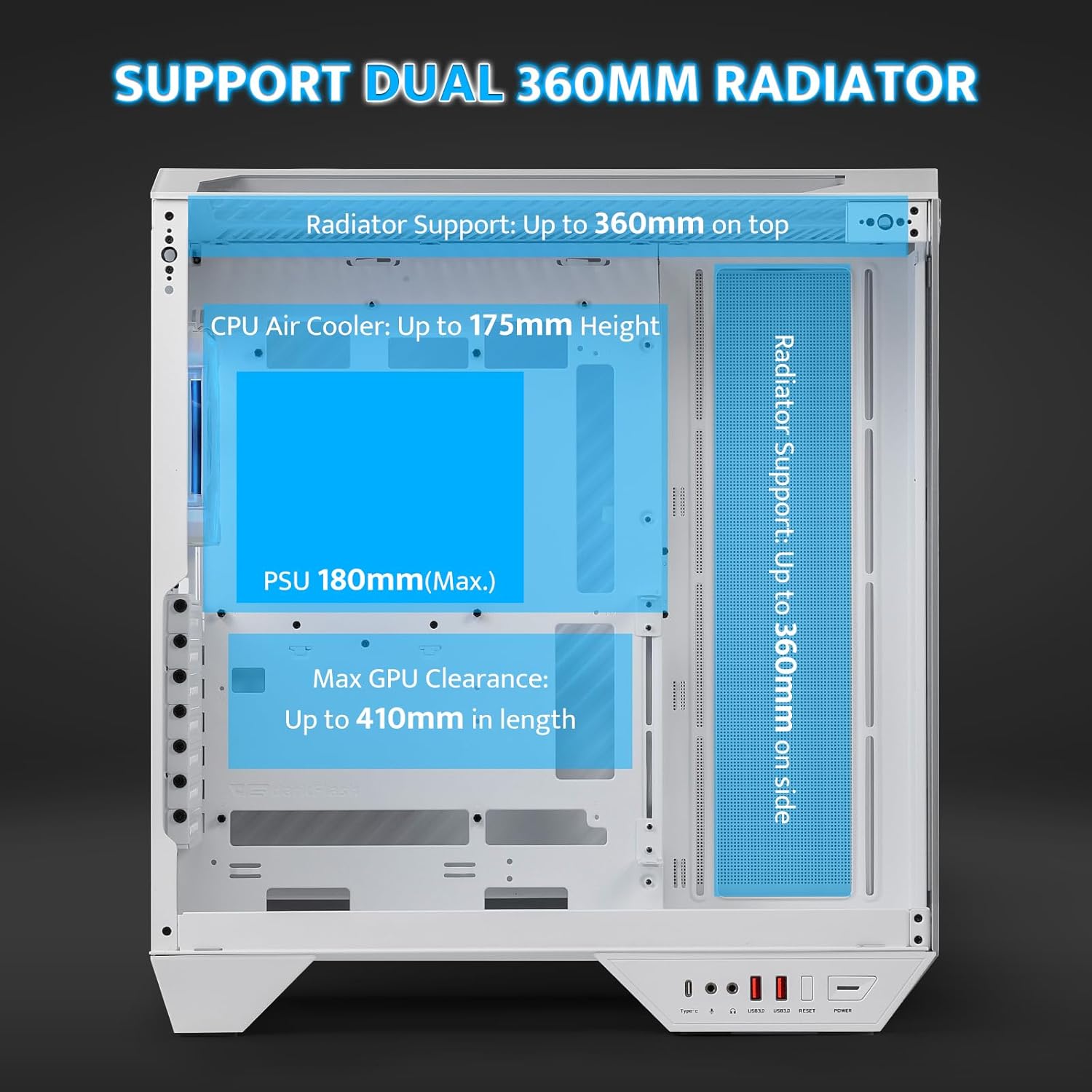 Darkflash Casing DY470 ATX 4 ARGB Pre installed Fan Darkflash Casing DY470 ATX 4 ARGB Pre installed Fan
